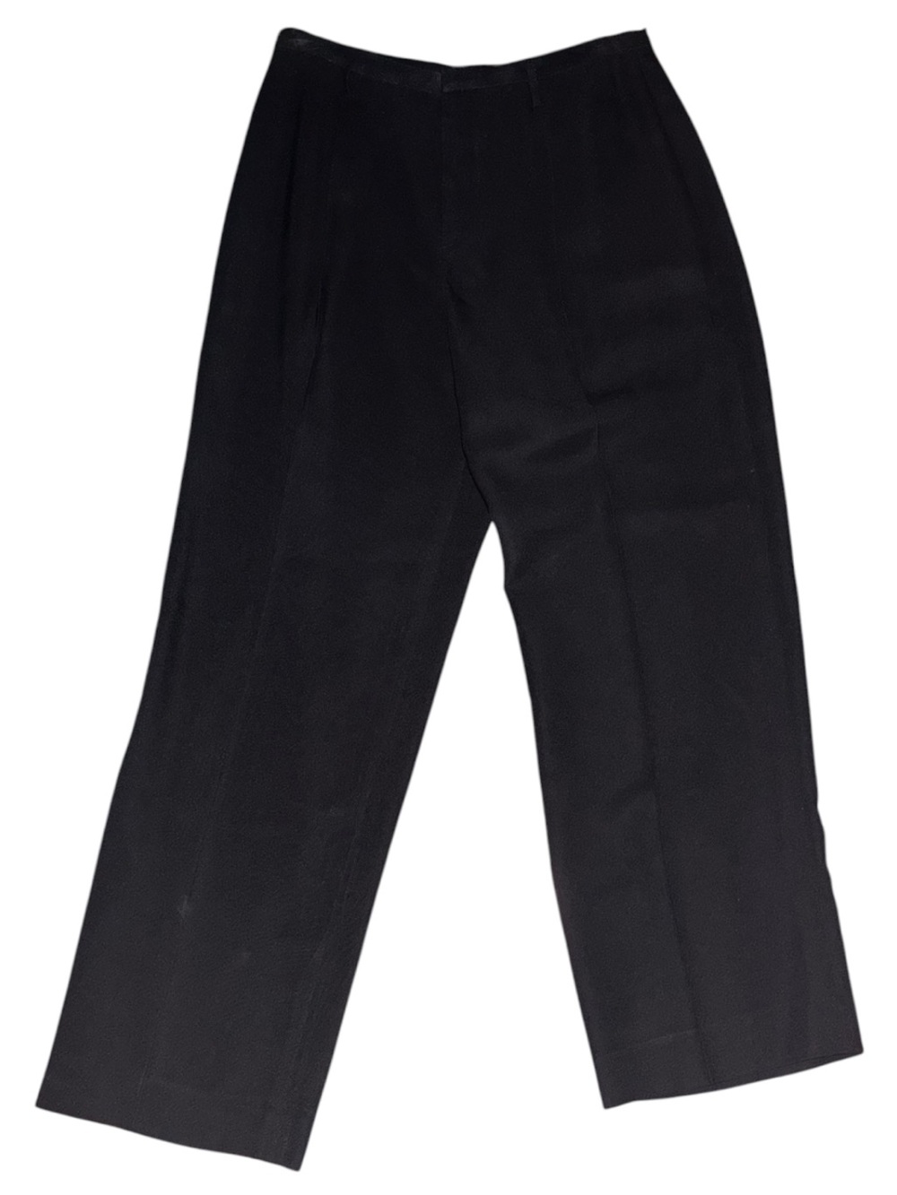 Linda Allard Ellen Tracy Black Pleated Wide Leg Pants Size 10